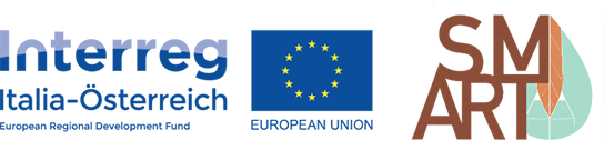 Logo Fondo Europeo di Sviluppo Regionale e dal programma Interreg V-A Italia-Austria 2014-2020 